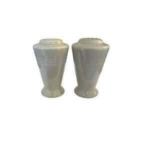 Homer Laughlin Original Harlequin Grey 3 1/2" Salt & Pepper Shakers 1930-1959